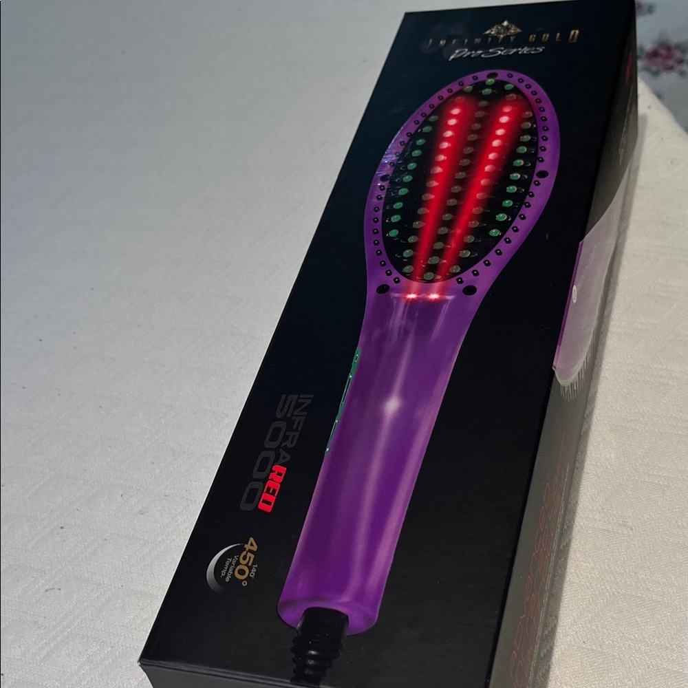 Purple Hair Straightening Brush